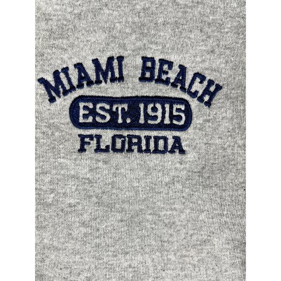 Men’s Miami Beach L ESY Surf Co Gray Zip Hoodie – Excellent Condition - Picture 6 of 10